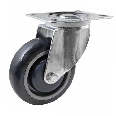 EASYROLL SWIVEL PLATE URETHANE 100MM 